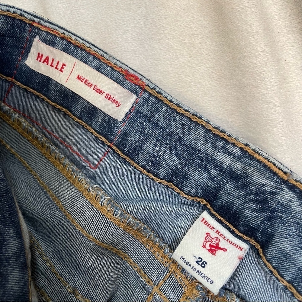 true religion Halle mid-rise super skinny distressed jeans - Picture 10 of 15
